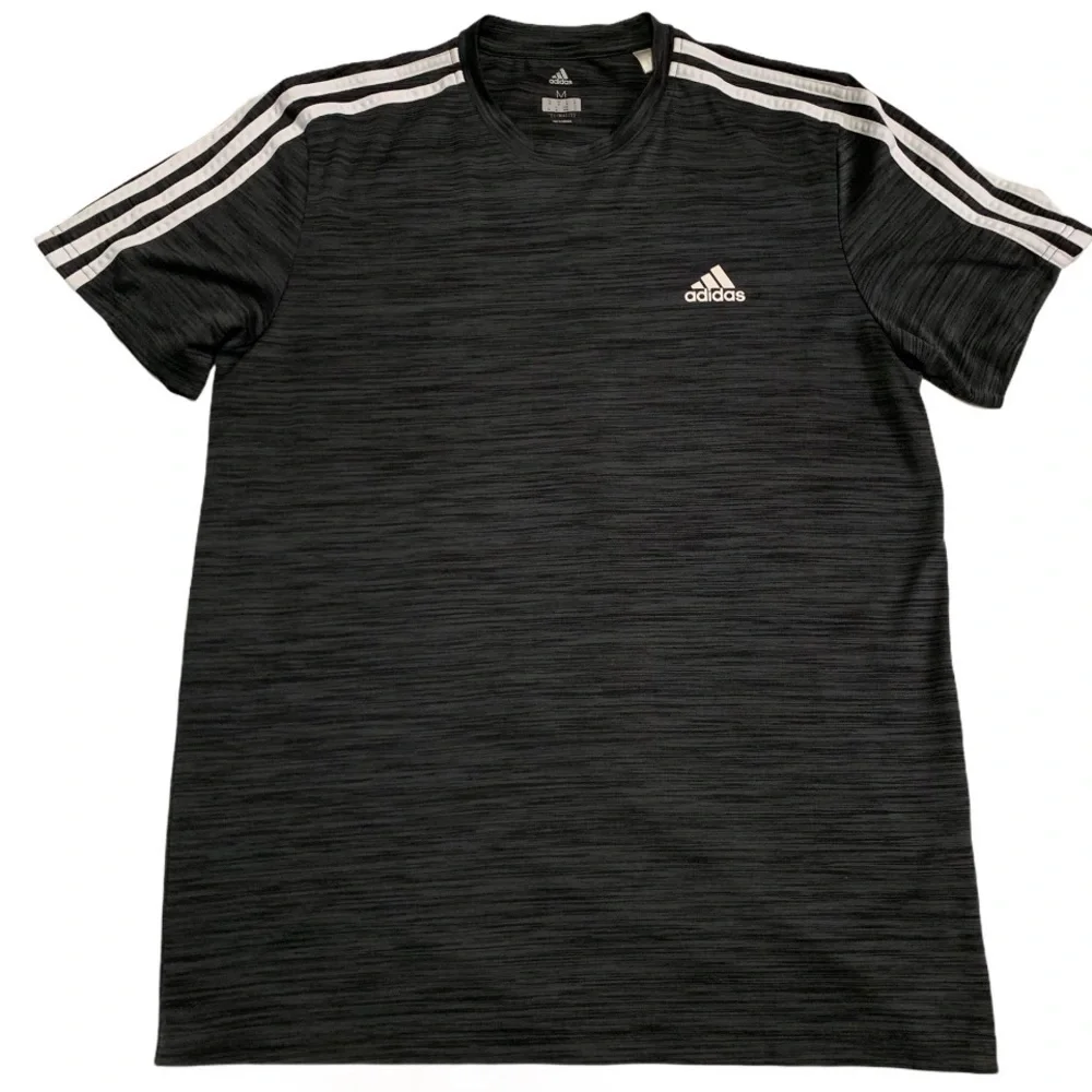 Adidas Climalite Crewneck Jersey Charcoal Heather Gray Medium